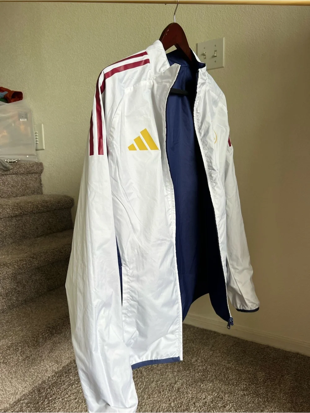 adidas Real Salt Lake Major League Soccer Jacket MLS Size S reversible